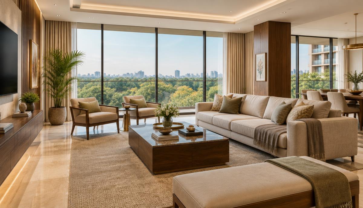 Modern RK apartment living space